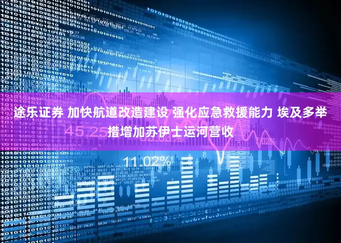 途乐证券 加快航道改造建设 强化应急救援能力 埃及多举措增加苏伊士运河营收
